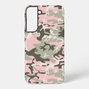 Pink and Green Camouflage, Military, Army Samsung Galaxy Case