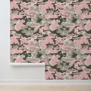Pink and Green Camouflage, Military, Army Wallpaper