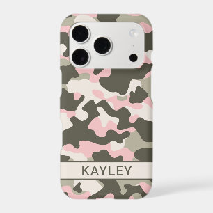 Pink and Green Camouflage Personalized