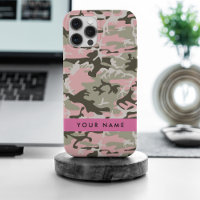 Pink and Green Camouflage Your name Personalize