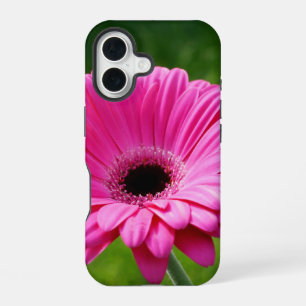Pink and Green Gerbera Daisy iPhone 16 Case