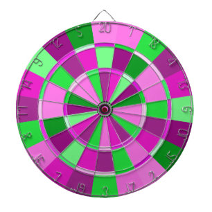 Pink and Green Preppy Sorority Dart Champion Dartboard