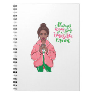 Pink and Green Queen Notebook