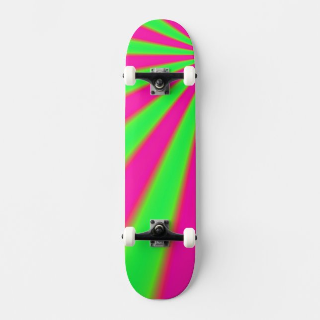 Pink and green skateboard (Front)