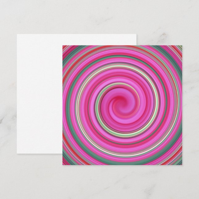 Pink and green spiral (Front/Back)