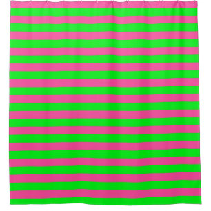 Pink and Green Stripes Design