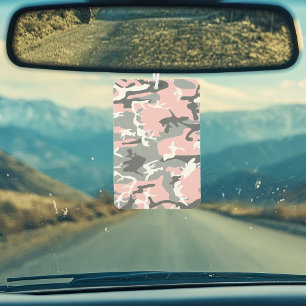 Pink and Grey Camouflage, Military, Army Air Freshener