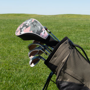 Pink and Grey Camouflage, Military, Army Golf Head Cover
