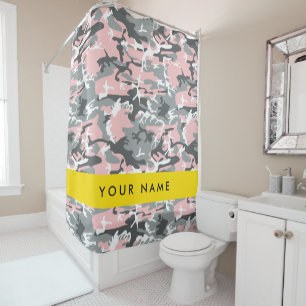 Pink and Grey Camouflage Your name Personalize