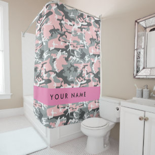 Pink and Grey Camouflage Your name Personalize