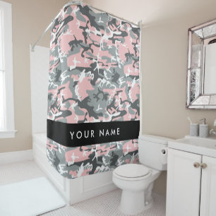 Pink and Grey Camouflage Your name Personalize