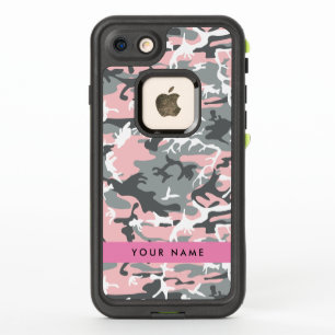 Pink and Grey Camouflage Your name Personalize