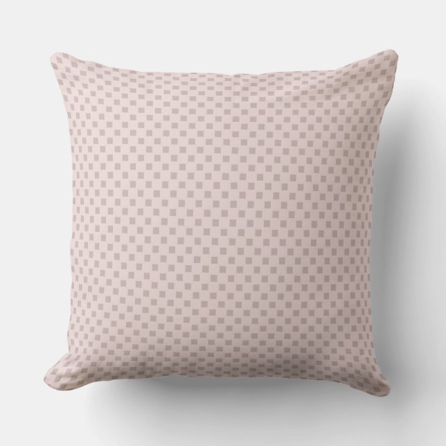pink and Grey Geometric Throw Pillow (Front)