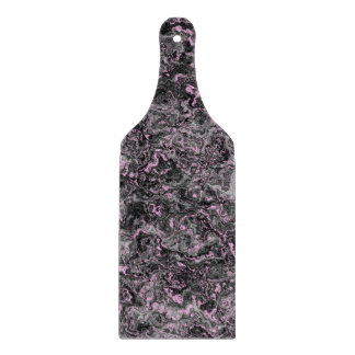 Pink and grey marble abstract cutting board