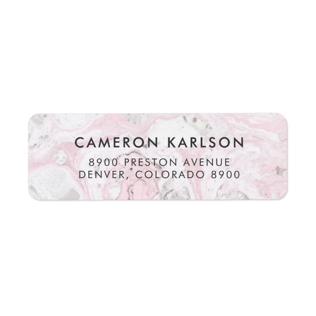 Pink and Grey Marble Simple San Serif Typography (Front)