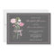 Pink and Grey Mason Jar Bridal Shower Invitation