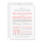 Pink and Grey Modern Typography Wedding Invitation