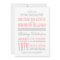 Pink and Grey Modern Typography Wedding Invitation