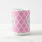 Pink and Grey Moroccan Quatrefoil Monogram