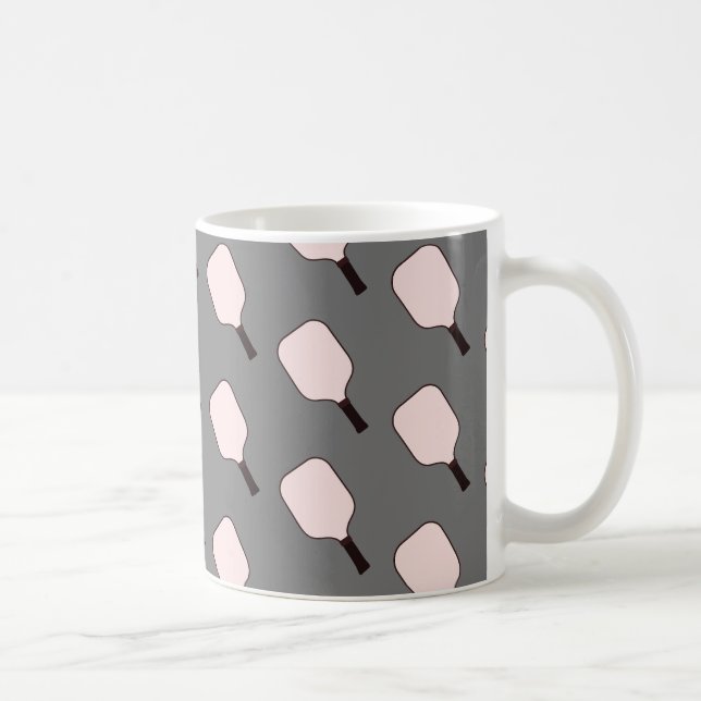 Pink and grey pickleball mug  (Right)