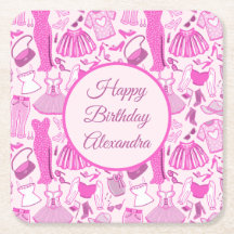 Pink and Hot Pink Fashion Pattern