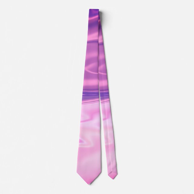 Pink and Lavender Abstract Tie (Front)