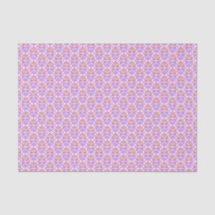 Pink and Lavender Argyle Hearts Pattern Tissue Paper