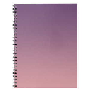 Pink and lilac gradient, Ombre. Notebook