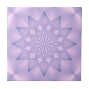 Pink and Lilac Rosette Tile