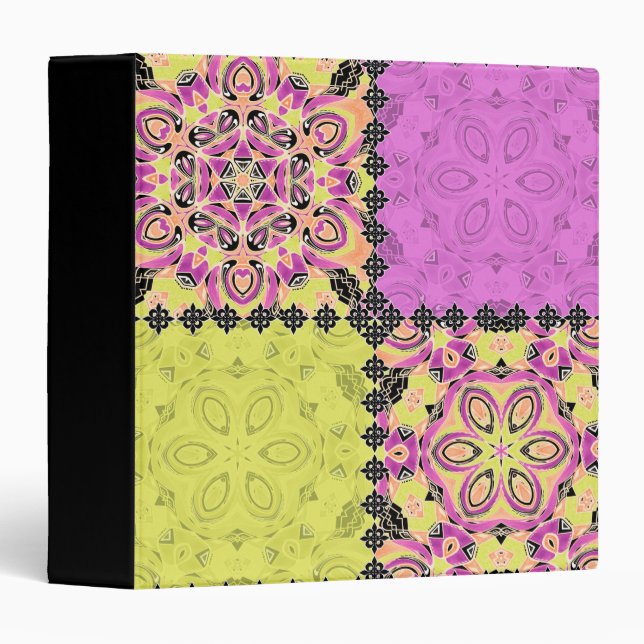 Pink and lime binder (Front/Spine)