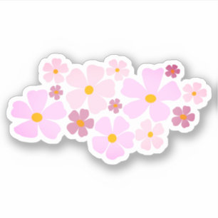 Pink and Magenta Flowers Graphic