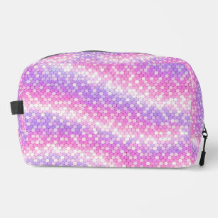 Pink And Mauve Sequins Bling Dopp Kit