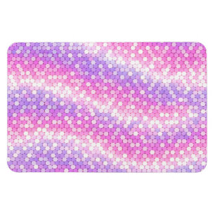 Pink And Mauve Sequins Bling Magnet
