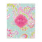 Pink and Mint Boho Paisley Monogrammed