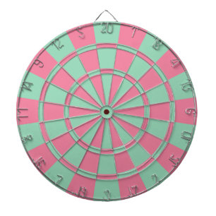 Pink And Mint Dartboard