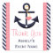 Pink and Navy Anchor Party Favour Stickers