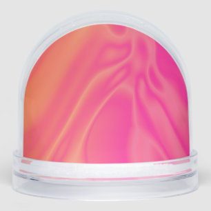 pink and orange brunch flows snowglobe