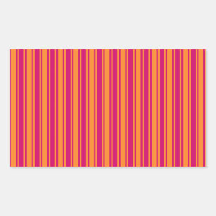 Pink and orange candy stripes sticker