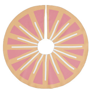 Pink and Orange Citrus Grapefruit Tree Skirt