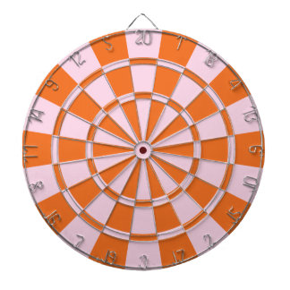 Pink And Orange Dartboard
