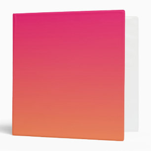 Pink and orange gradient binder