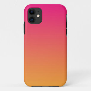 Pink and orange gradient iPhone 11 case