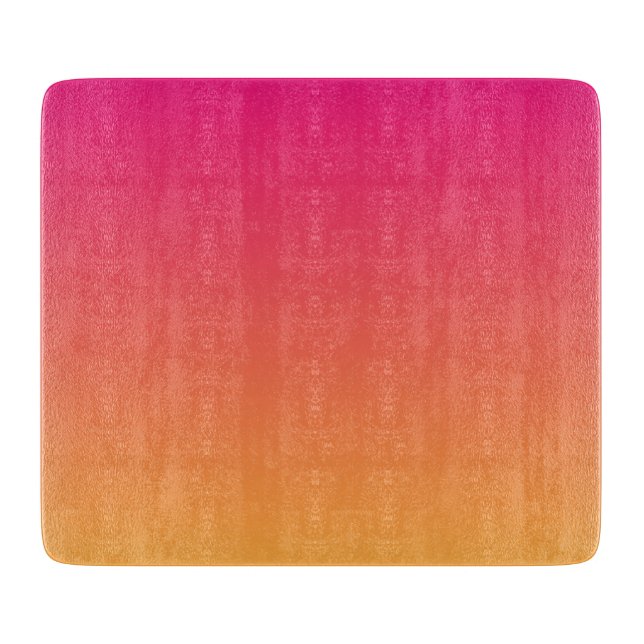 Pink and orange gradient cutting board (Front)