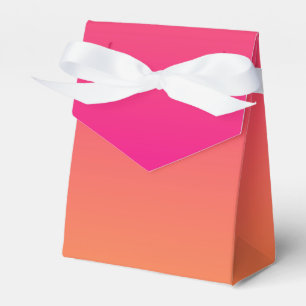 Pink and orange gradient favor box
