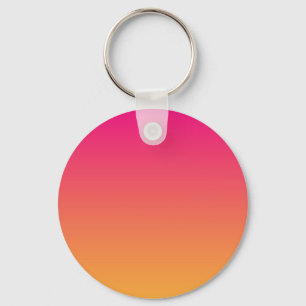 Pink and orange gradient keychain