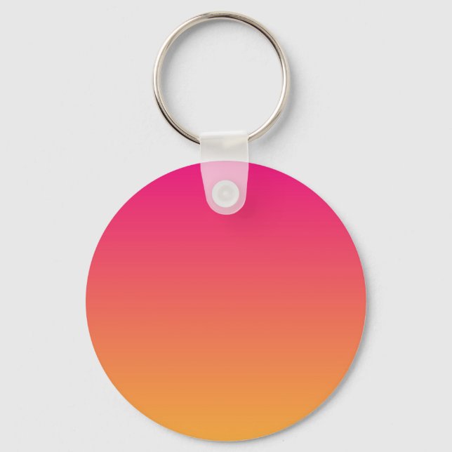 Pink and orange gradient keychain (Front)