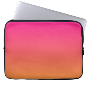 Pink and orange gradient laptop sleeve