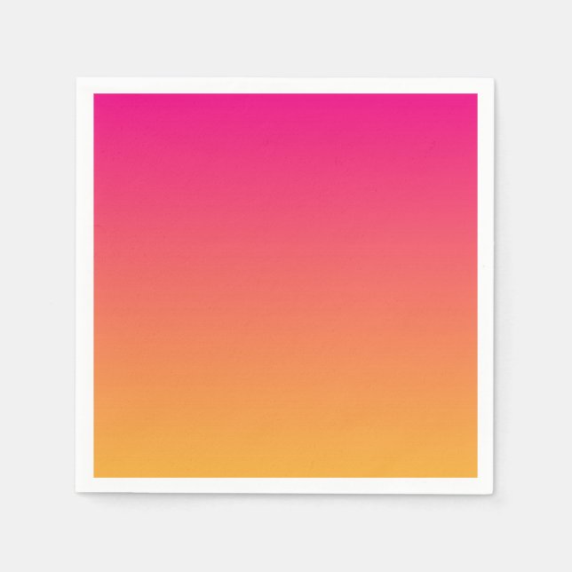 Pink and orange gradient napkin (Front)
