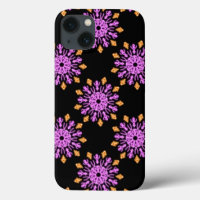 Pink and orange neon flower Case-Mate iPhone case