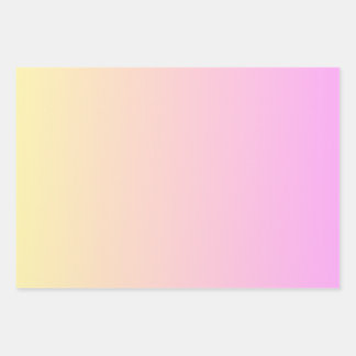 Pink And Orange Ombre  Wrapping Paper Sheet
